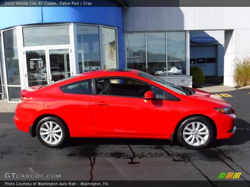 Rallye Red / Gray 2012 Honda Civic EX Coupe