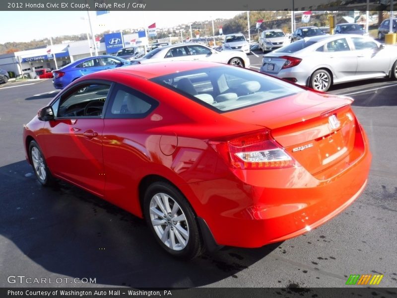 Rallye Red / Gray 2012 Honda Civic EX Coupe