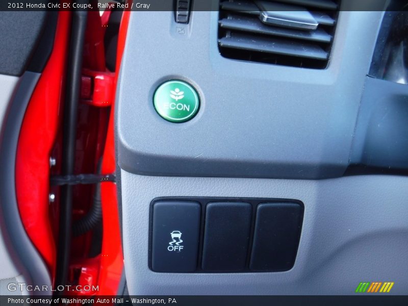 Rallye Red / Gray 2012 Honda Civic EX Coupe
