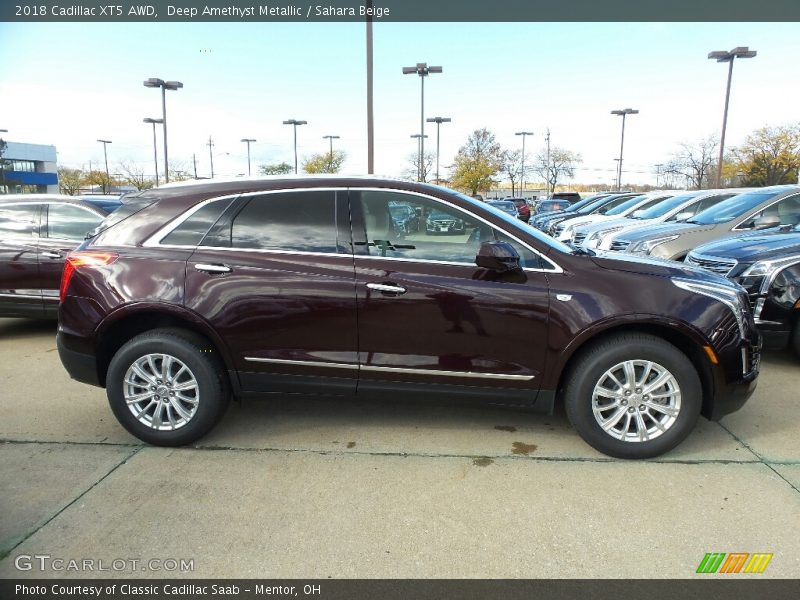 Deep Amethyst Metallic / Sahara Beige 2018 Cadillac XT5 AWD