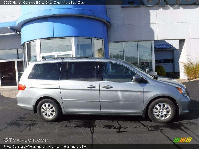 Slate Green Metallic / Gray 2010 Honda Odyssey EX-L