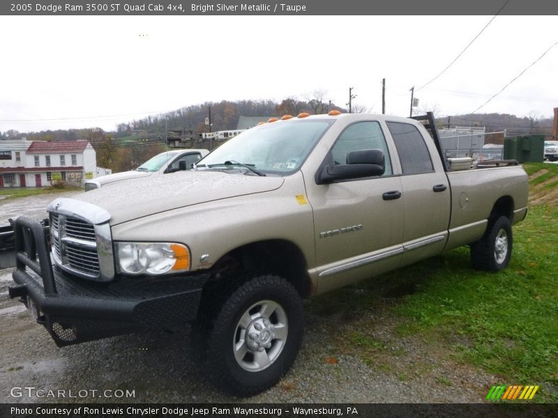 Bright Silver Metallic / Taupe 2005 Dodge Ram 3500 ST Quad Cab 4x4