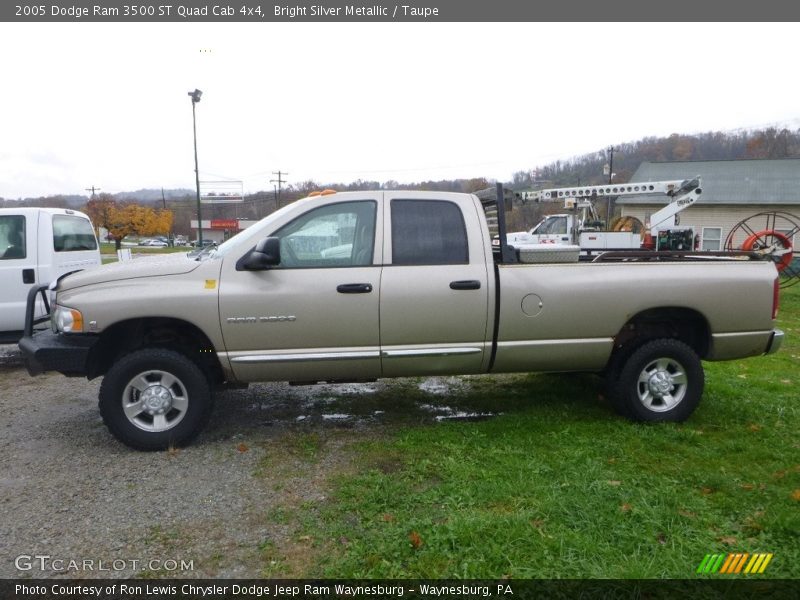 Bright Silver Metallic / Taupe 2005 Dodge Ram 3500 ST Quad Cab 4x4