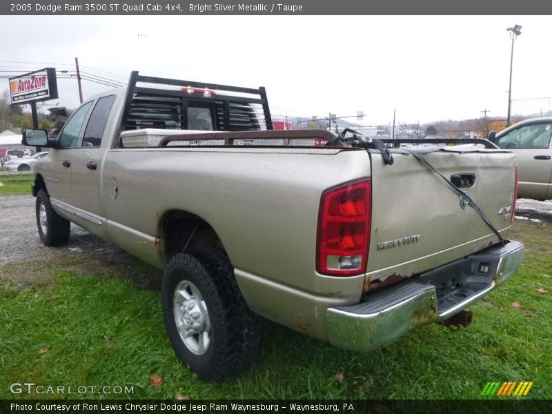 Bright Silver Metallic / Taupe 2005 Dodge Ram 3500 ST Quad Cab 4x4