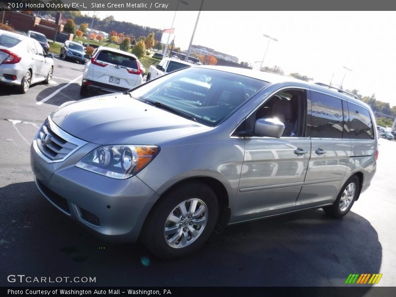 Slate Green Metallic / Gray 2010 Honda Odyssey EX-L