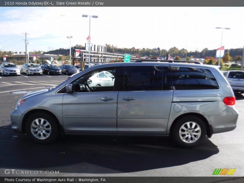 Slate Green Metallic / Gray 2010 Honda Odyssey EX-L