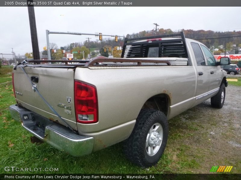 Bright Silver Metallic / Taupe 2005 Dodge Ram 3500 ST Quad Cab 4x4