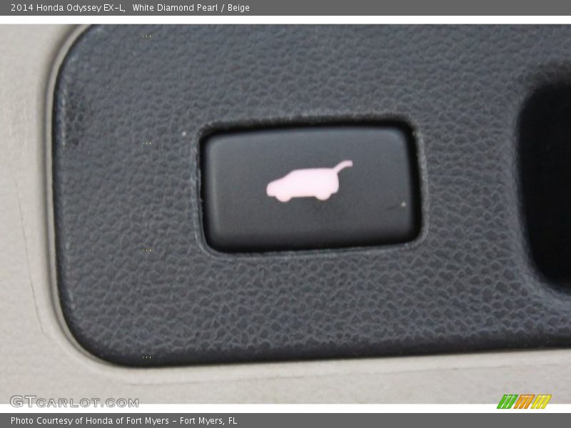 White Diamond Pearl / Beige 2014 Honda Odyssey EX-L
