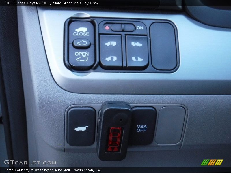 Slate Green Metallic / Gray 2010 Honda Odyssey EX-L