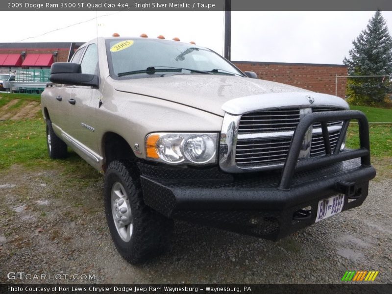 Bright Silver Metallic / Taupe 2005 Dodge Ram 3500 ST Quad Cab 4x4