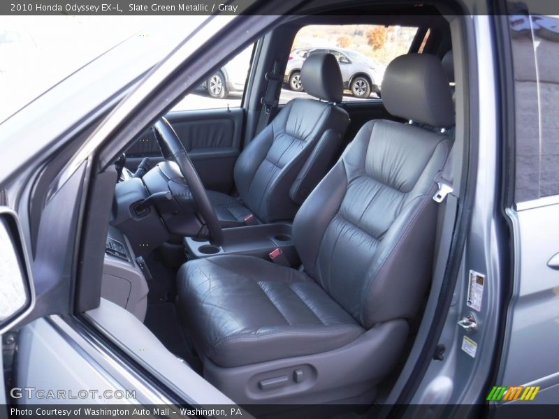 Slate Green Metallic / Gray 2010 Honda Odyssey EX-L