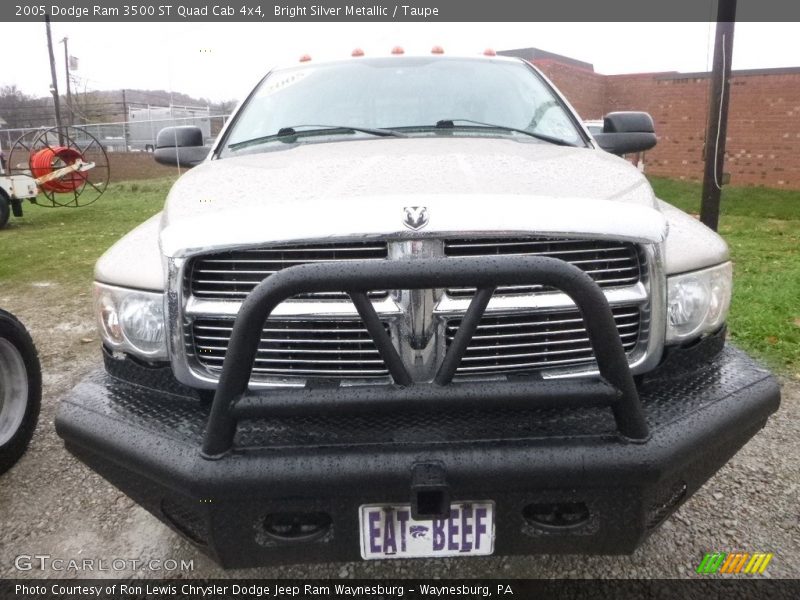 Bright Silver Metallic / Taupe 2005 Dodge Ram 3500 ST Quad Cab 4x4