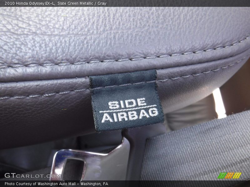 Slate Green Metallic / Gray 2010 Honda Odyssey EX-L