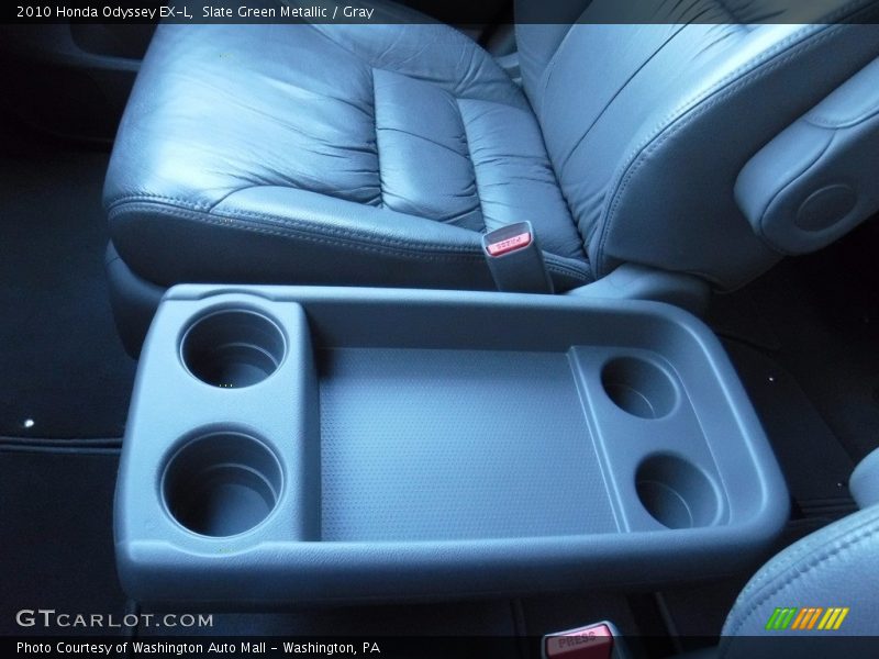 Slate Green Metallic / Gray 2010 Honda Odyssey EX-L