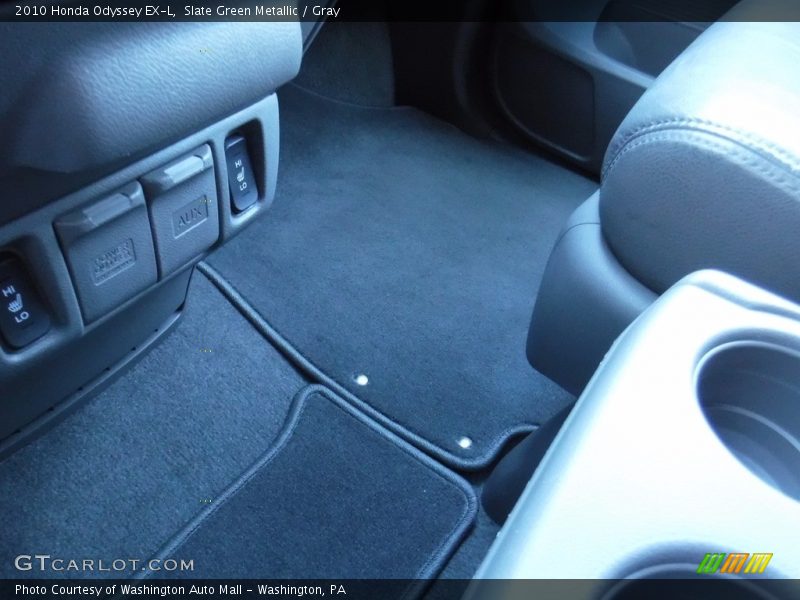 Slate Green Metallic / Gray 2010 Honda Odyssey EX-L
