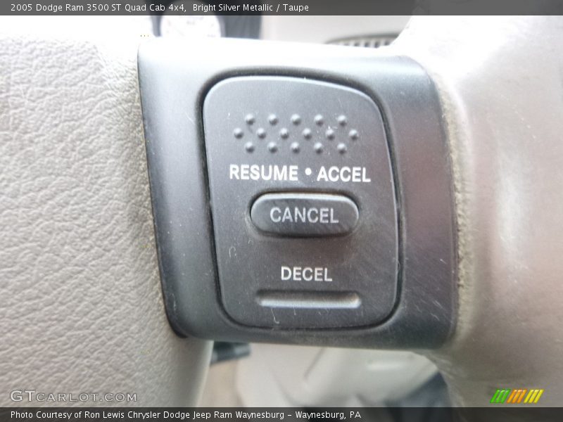 Bright Silver Metallic / Taupe 2005 Dodge Ram 3500 ST Quad Cab 4x4