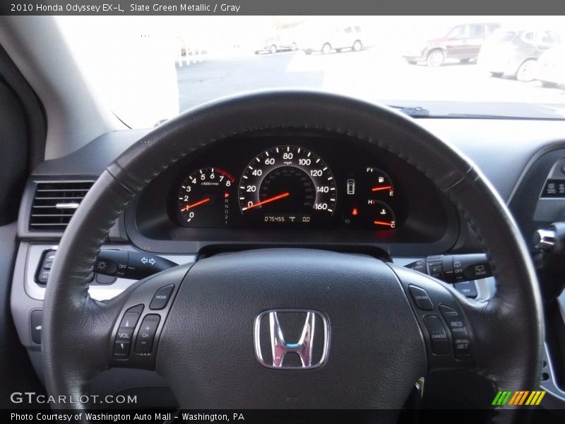 Slate Green Metallic / Gray 2010 Honda Odyssey EX-L