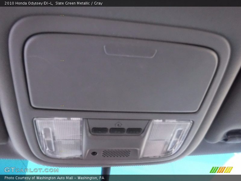 Slate Green Metallic / Gray 2010 Honda Odyssey EX-L