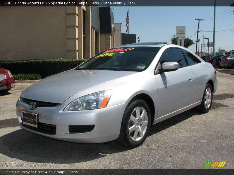 Satin Silver Metallic / Black 2005 Honda Accord LX V6 Special Edition Coupe