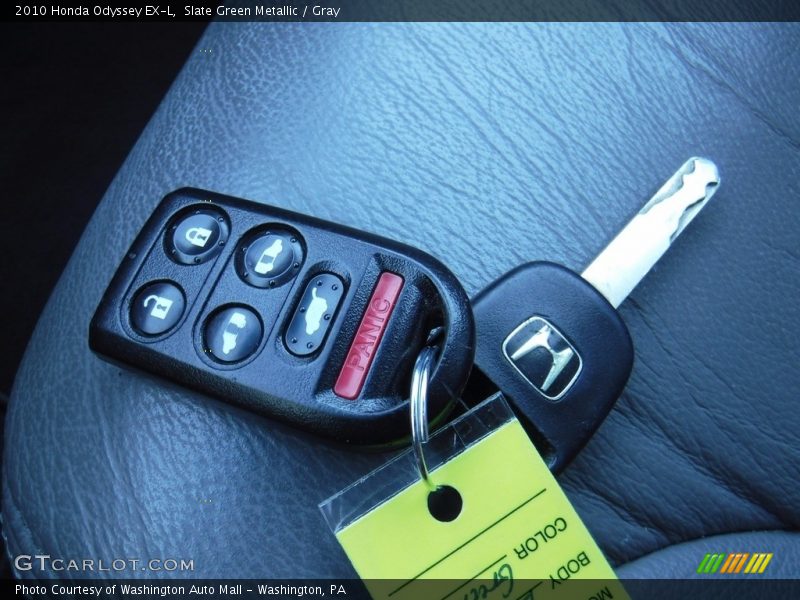Slate Green Metallic / Gray 2010 Honda Odyssey EX-L