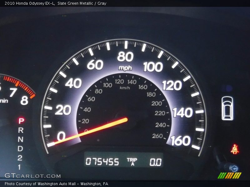 Slate Green Metallic / Gray 2010 Honda Odyssey EX-L