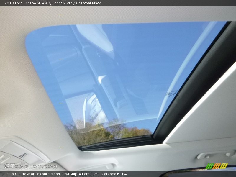 Ingot Silver / Charcoal Black 2018 Ford Escape SE 4WD