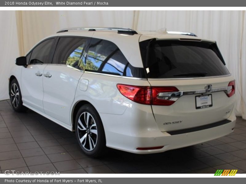 White Diamond Pearl / Mocha 2018 Honda Odyssey Elite