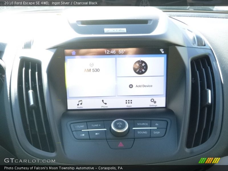 Ingot Silver / Charcoal Black 2018 Ford Escape SE 4WD