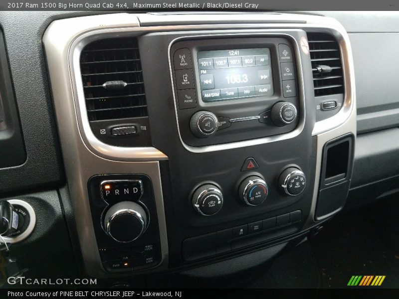 Maximum Steel Metallic / Black/Diesel Gray 2017 Ram 1500 Big Horn Quad Cab 4x4