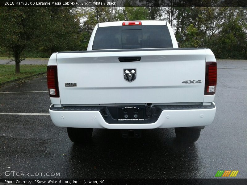 Bright White / Black 2018 Ram 3500 Laramie Mega Cab 4x4