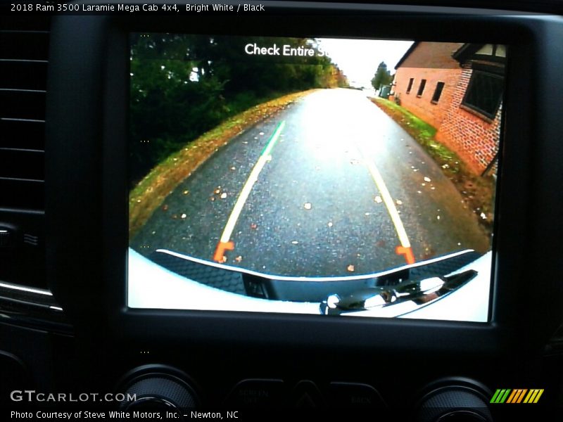 Bright White / Black 2018 Ram 3500 Laramie Mega Cab 4x4