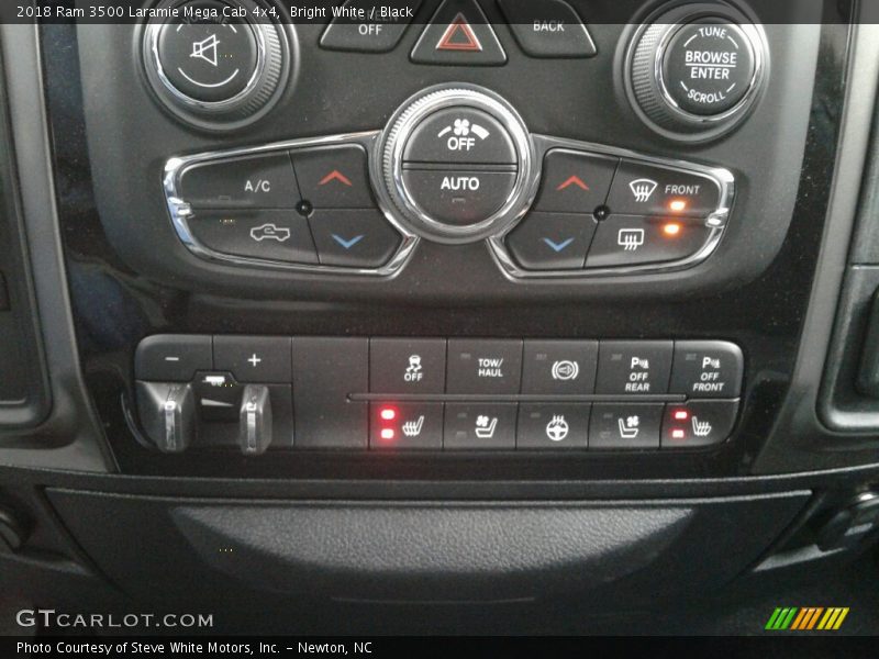 Controls of 2018 3500 Laramie Mega Cab 4x4