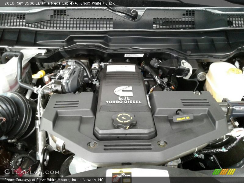  2018 3500 Laramie Mega Cab 4x4 Engine - 6.7 Liter OHV 24-Valve Cummins Turbo-Diesel Inline 6 Cylinder