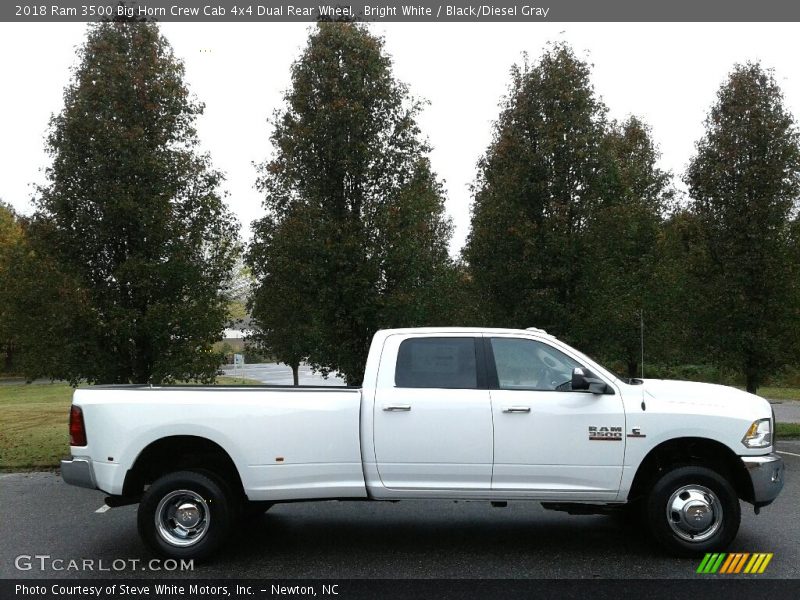 Bright White / Black/Diesel Gray 2018 Ram 3500 Big Horn Crew Cab 4x4 Dual Rear Wheel