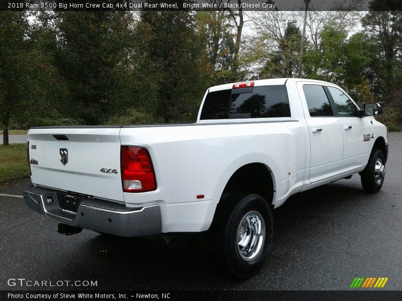 Bright White / Black/Diesel Gray 2018 Ram 3500 Big Horn Crew Cab 4x4 Dual Rear Wheel