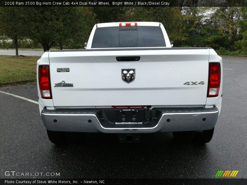 Bright White / Black/Diesel Gray 2018 Ram 3500 Big Horn Crew Cab 4x4 Dual Rear Wheel