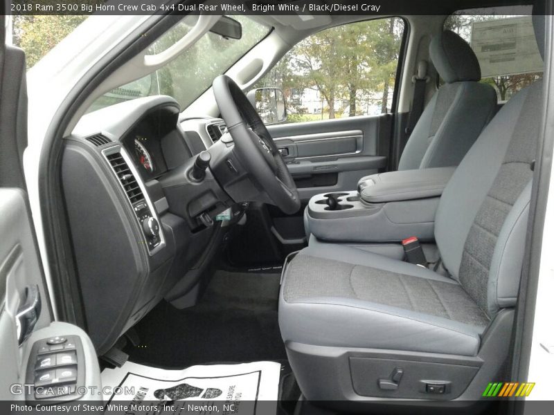 Front Seat of 2018 3500 Big Horn Crew Cab 4x4 Dual Rear Wheel