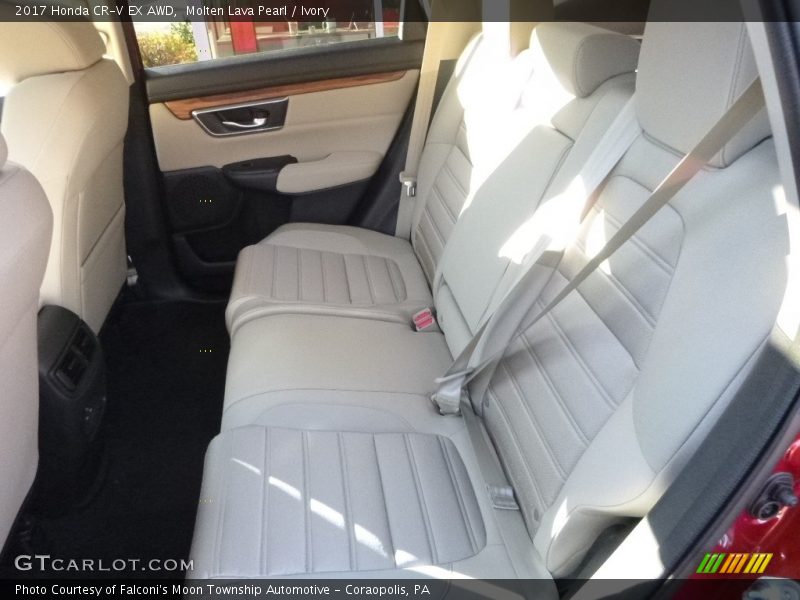 Molten Lava Pearl / Ivory 2017 Honda CR-V EX AWD