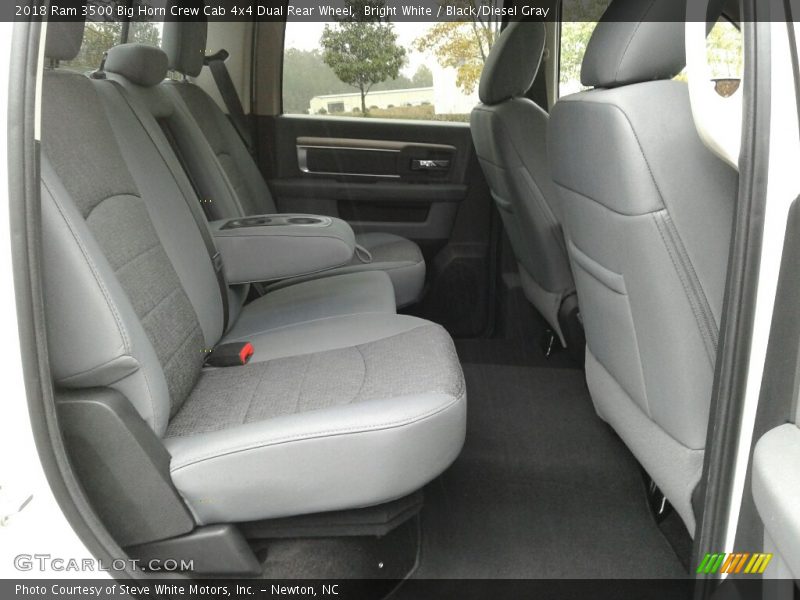 Bright White / Black/Diesel Gray 2018 Ram 3500 Big Horn Crew Cab 4x4 Dual Rear Wheel