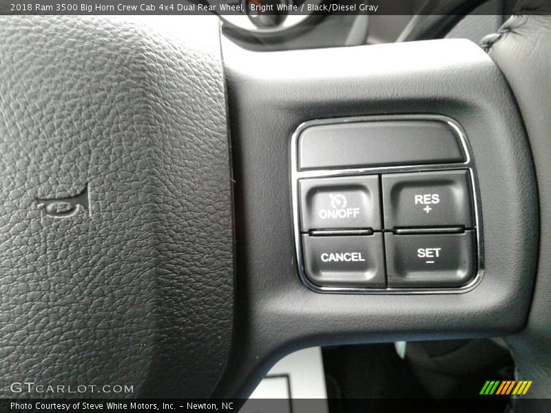 Bright White / Black/Diesel Gray 2018 Ram 3500 Big Horn Crew Cab 4x4 Dual Rear Wheel