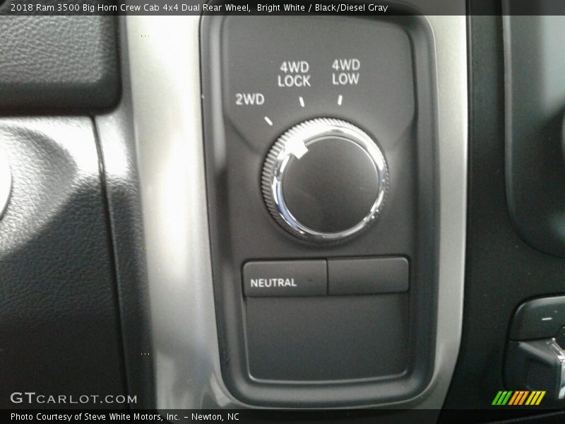 Bright White / Black/Diesel Gray 2018 Ram 3500 Big Horn Crew Cab 4x4 Dual Rear Wheel