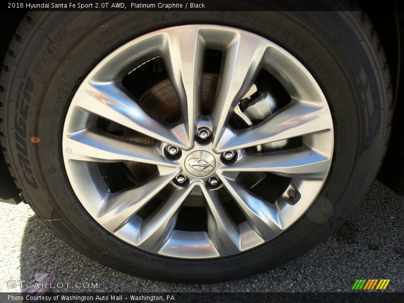 Platinum Graphite / Black 2018 Hyundai Santa Fe Sport 2.0T AWD