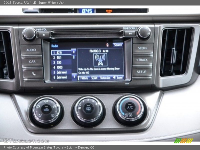 Super White / Ash 2015 Toyota RAV4 LE