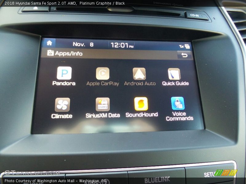 Platinum Graphite / Black 2018 Hyundai Santa Fe Sport 2.0T AWD