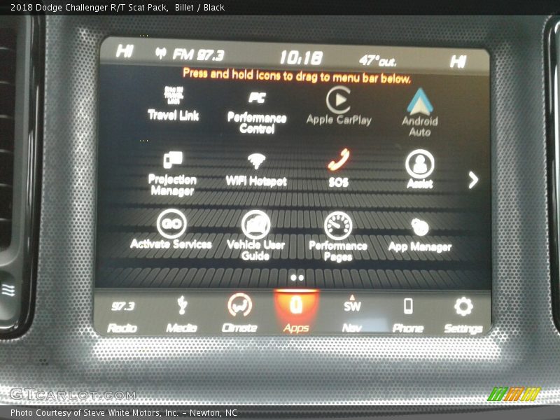 Billet / Black 2018 Dodge Challenger R/T Scat Pack
