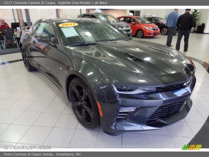 Nightfall Gray Metallic / Jet Black 2017 Chevrolet Camaro SS Coupe