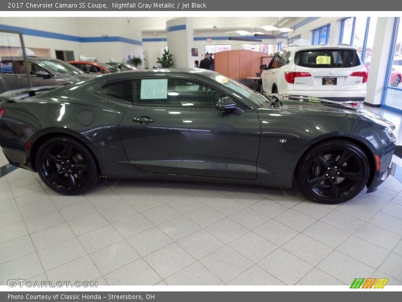 Nightfall Gray Metallic / Jet Black 2017 Chevrolet Camaro SS Coupe