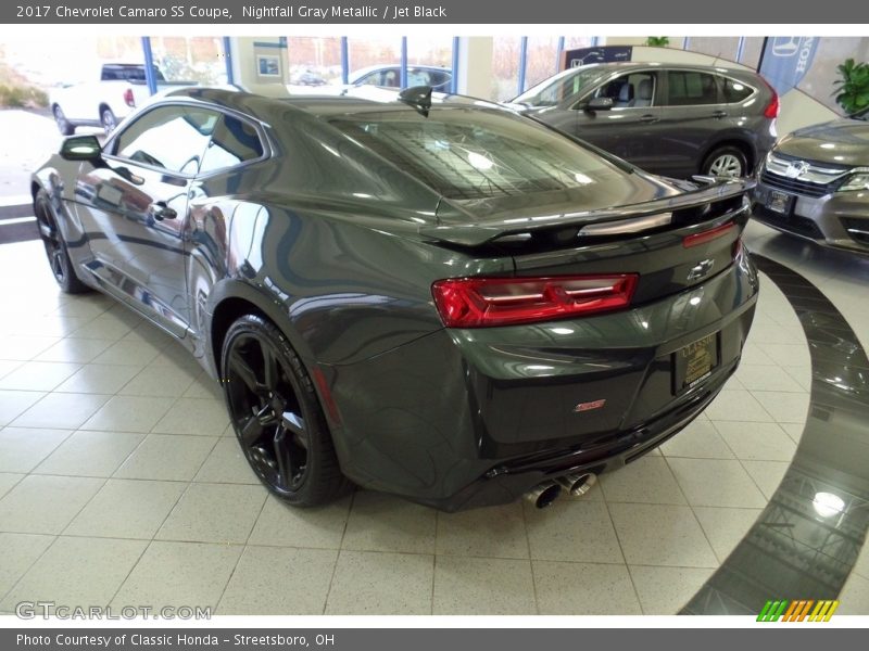 Nightfall Gray Metallic / Jet Black 2017 Chevrolet Camaro SS Coupe