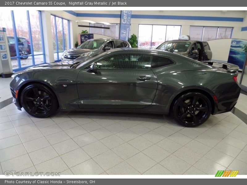 Nightfall Gray Metallic / Jet Black 2017 Chevrolet Camaro SS Coupe