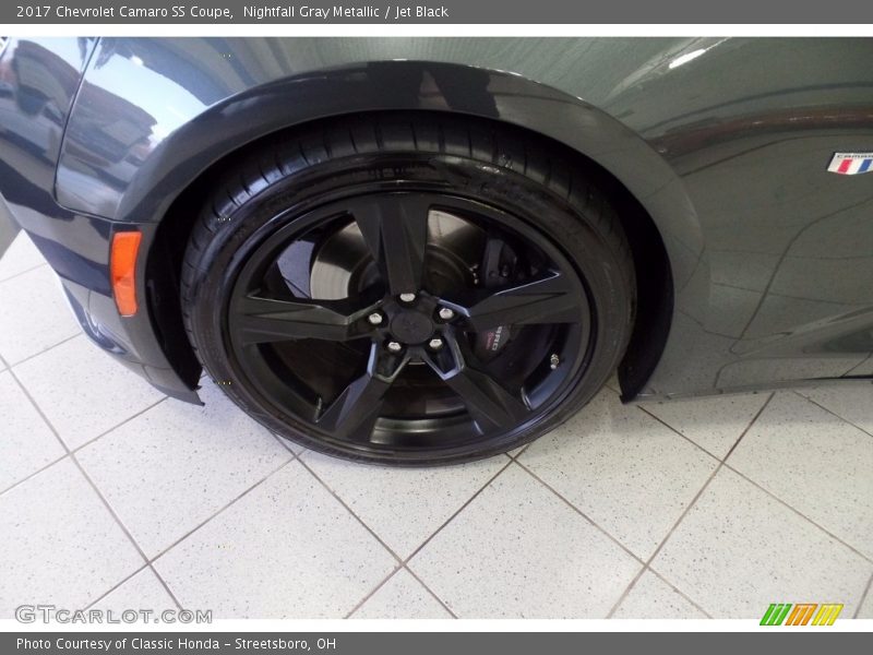 Nightfall Gray Metallic / Jet Black 2017 Chevrolet Camaro SS Coupe